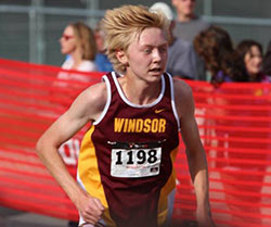 Carter Campbell at Liberty Bell Cross Country Meet