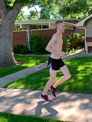 Carter Campbell on a long run